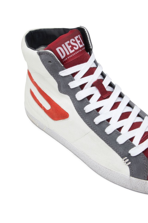 Diesel S-leroji Mid Blanc/rouge