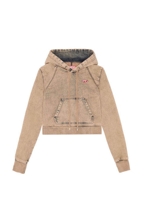 D-angy-hood Fs Track Denim Diesel Rose