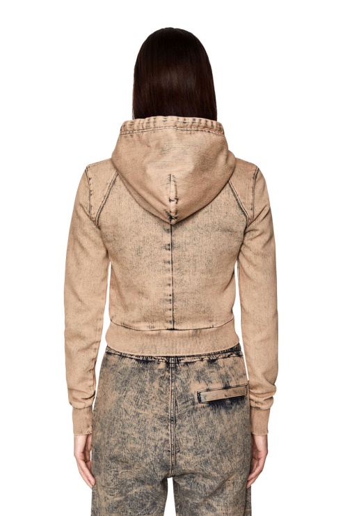 D-angy-hood Fs Track Denim Diesel Rose