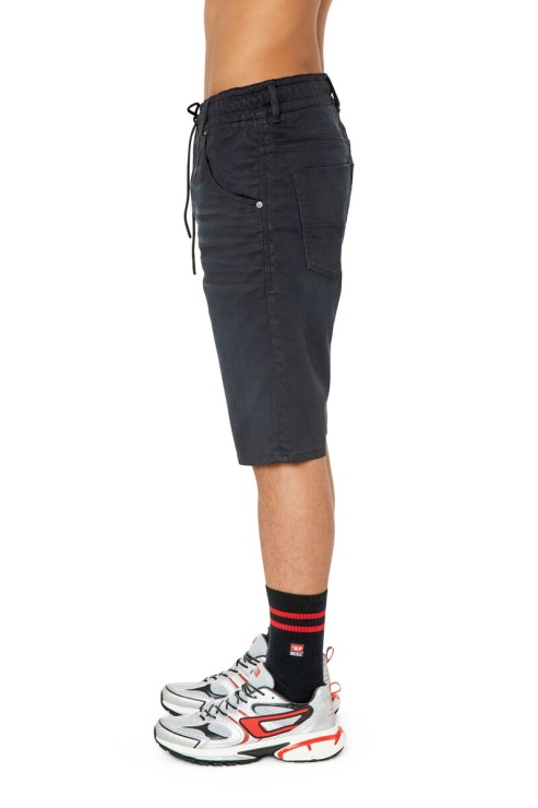 Diesel D-krooshort-z Jean De Jogging Noir/gris Foncé