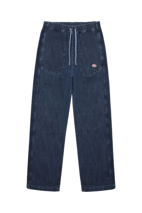 Diesel Bleu Foncé D-martians Track Denim 09c30 Straight