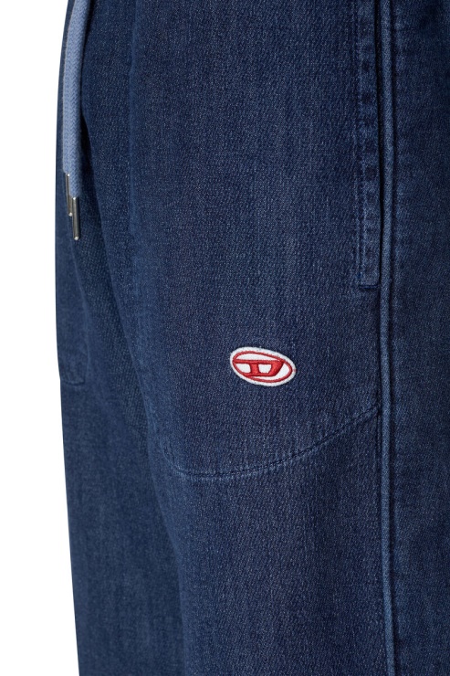 Diesel Bleu Foncé D-martians Track Denim 09c30 Straight