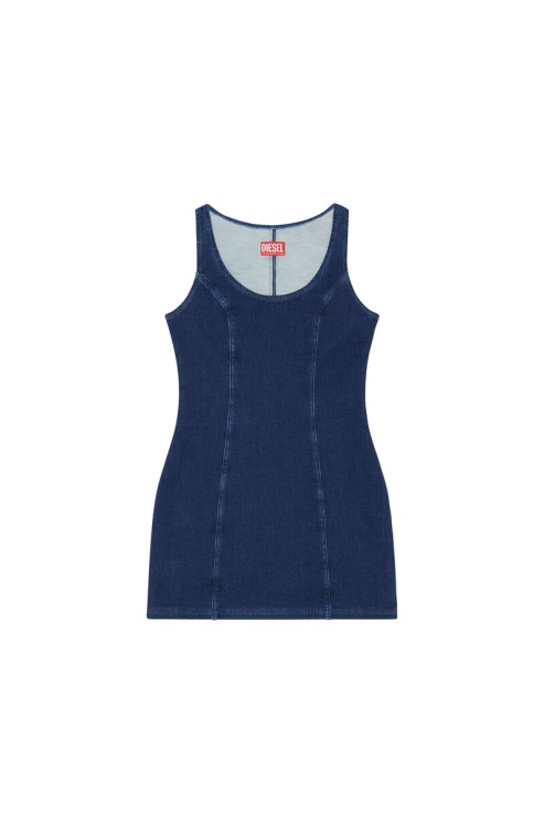 D-venus Track Denim Robe Débardeur Diesel Bleu Foncé
