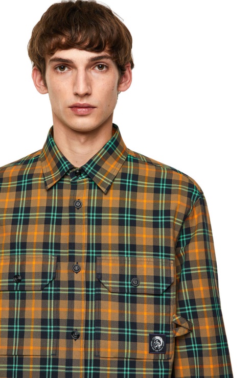 S-jess-check Diesel Orange/vert