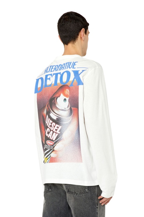 Diesel Blanc T-grue-ls-g4