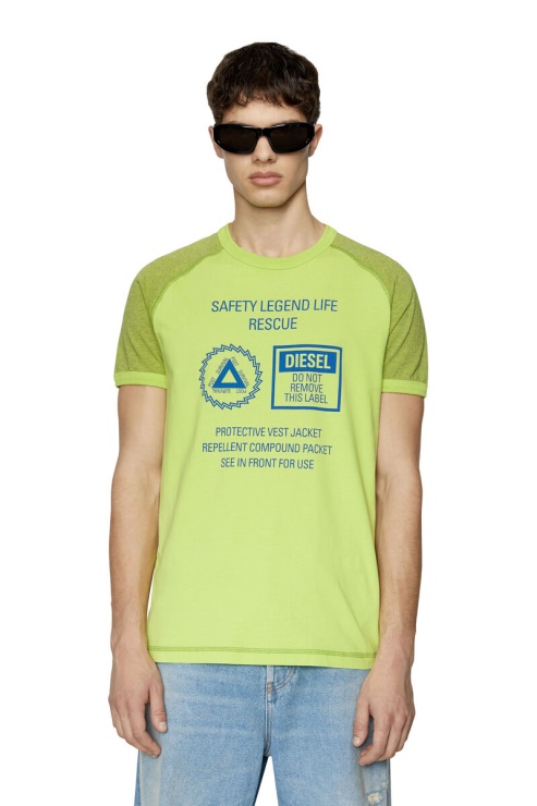 Diesel T-dieglan Vert Fluo
