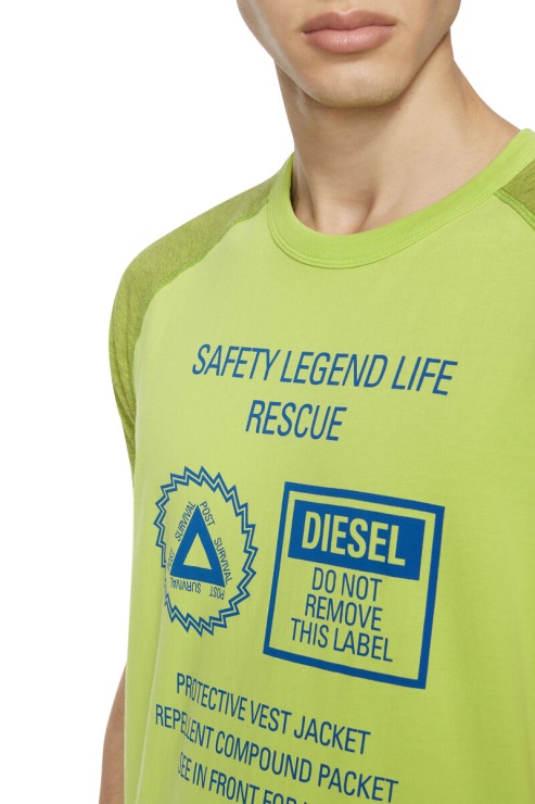 Diesel T-dieglan Vert Fluo
