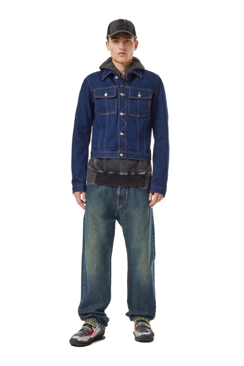 D-milo Veste Camionneur Diesel Bleu Foncé