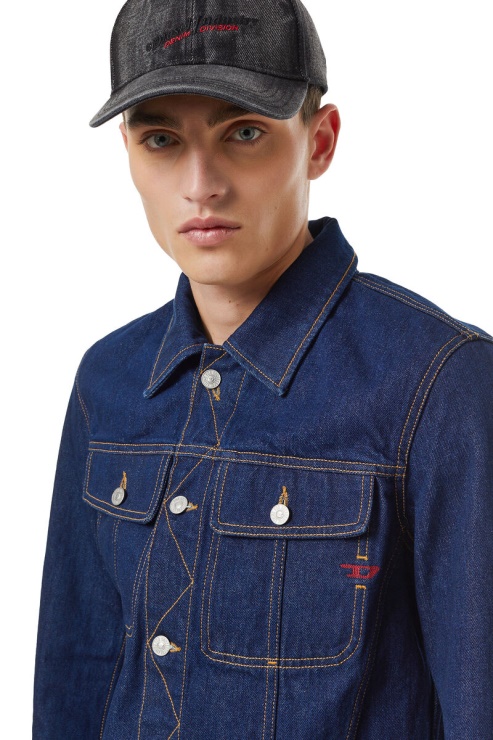 D-milo Veste Camionneur Diesel Bleu Foncé