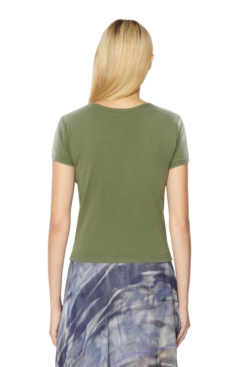 Diesel T-uncutie-long-e2 Vert Olive