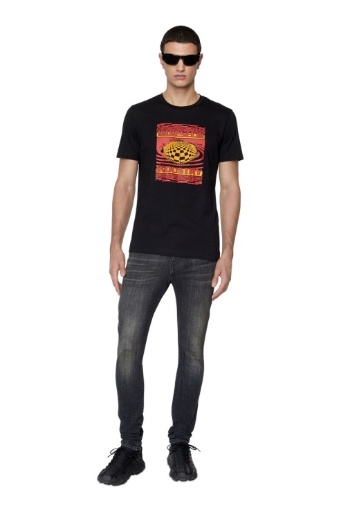 Diesel 1983 09d88 Jean Skinny Noir/gris Foncé