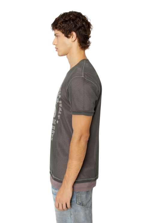 Diesel T-fishy En Gris Foncé