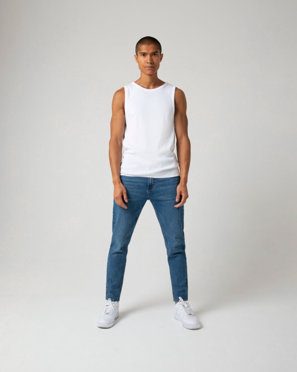 Diesel Harrisson Fuselé Délavé Bleu Délavé