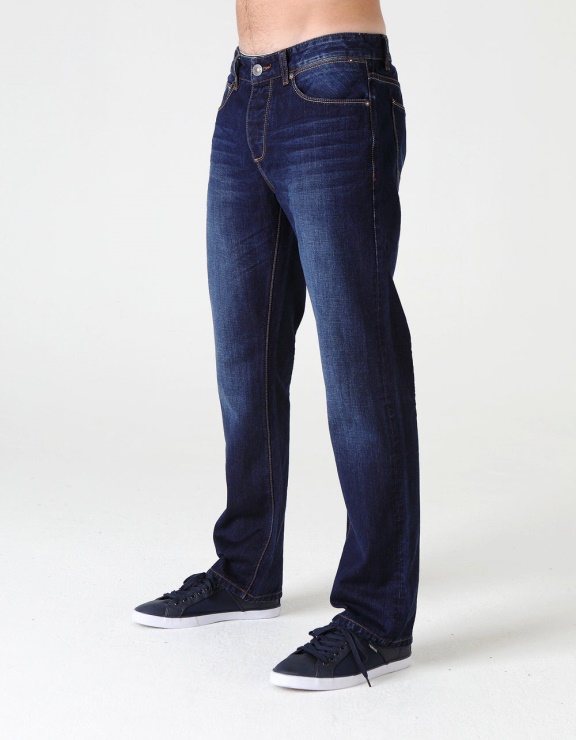 Diesel Bleu Foncé Rudy Straight Indigo Délavé