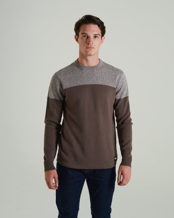 Pull Diesel Luigi Marron Bois De Noyer