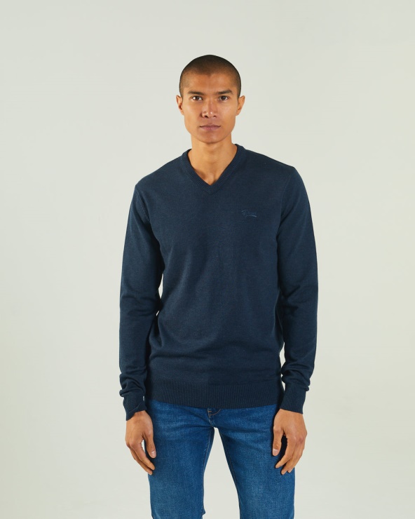 Diesel Tony Blazer Bleu Marine à Col En V