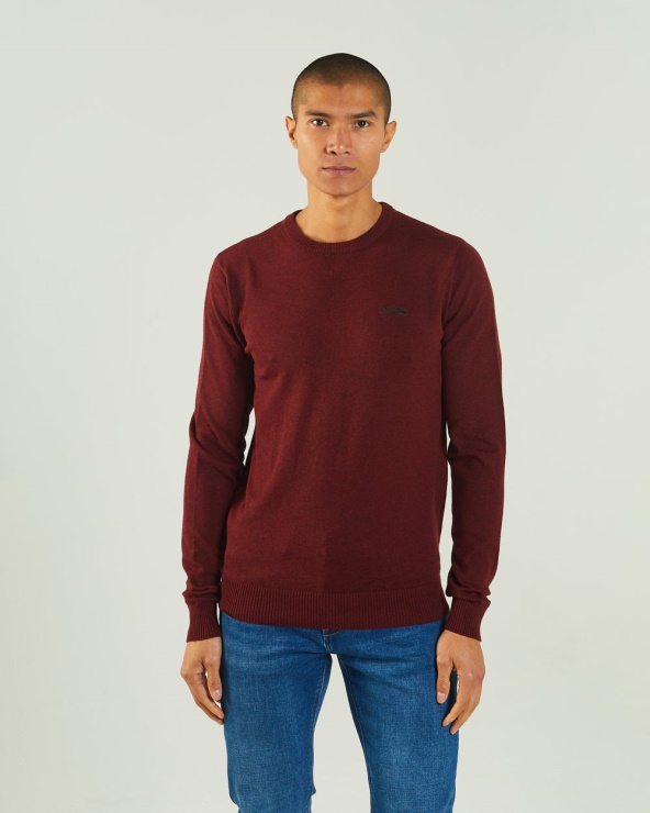 Dylan Col Rond Cyclisme Rouge Mélange Diesel