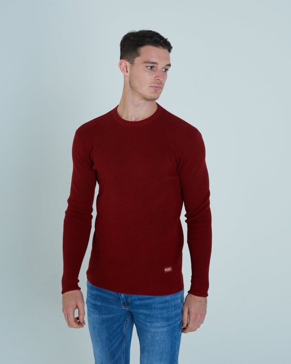 Pull Warren Rouge Rouille Mel Diesel