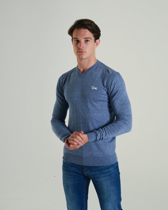 Tuba Diesel Tom V Neck Bleu Melange