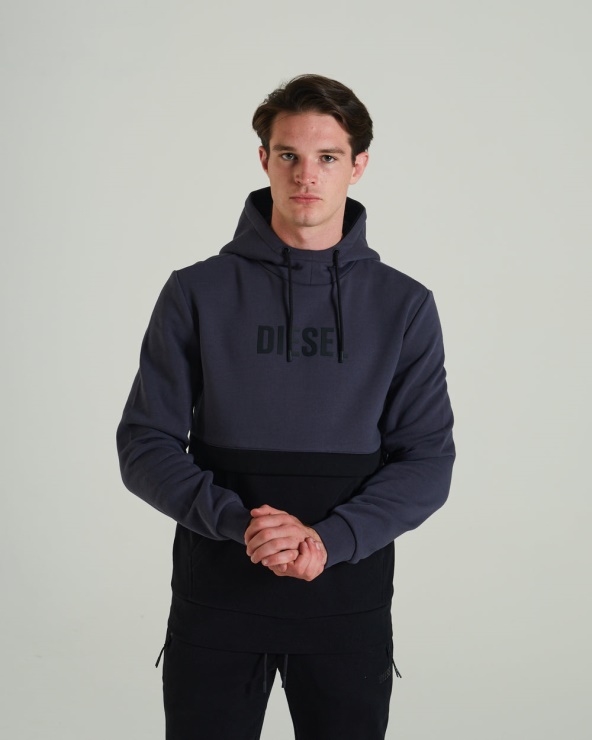 Diesel Marcellus Sweat à Capuche Gris Tonnerre