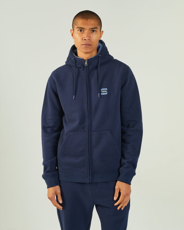 Blazer Bleu Marine à Fermeture éclair Harvey Diesel