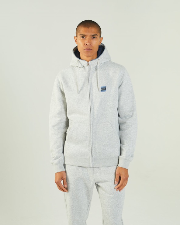 Harvey Zipper Gris Chiné Gris Diesel