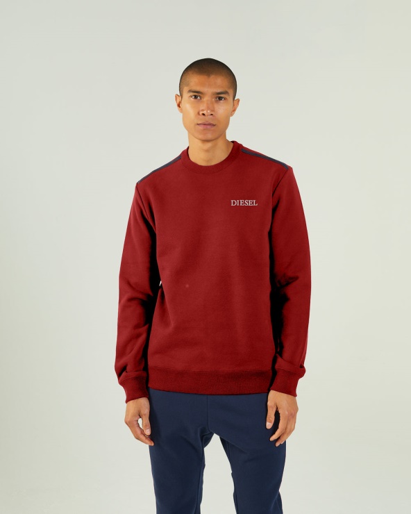 Diesel Harding Sweat Dahlia Rouge
