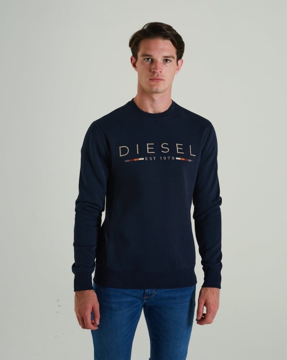 Diesel Fredrick Sweat Bleu Marine De L'espace