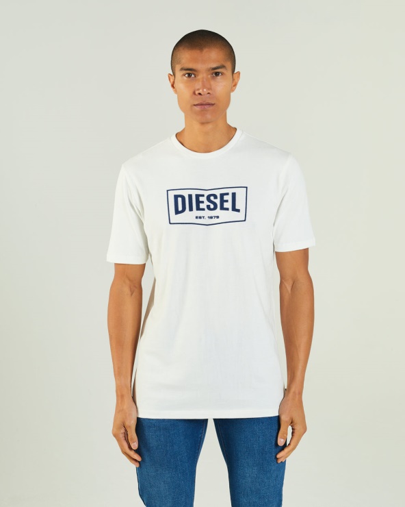 Tee Shirt Diesel Miller Colombe Blanc