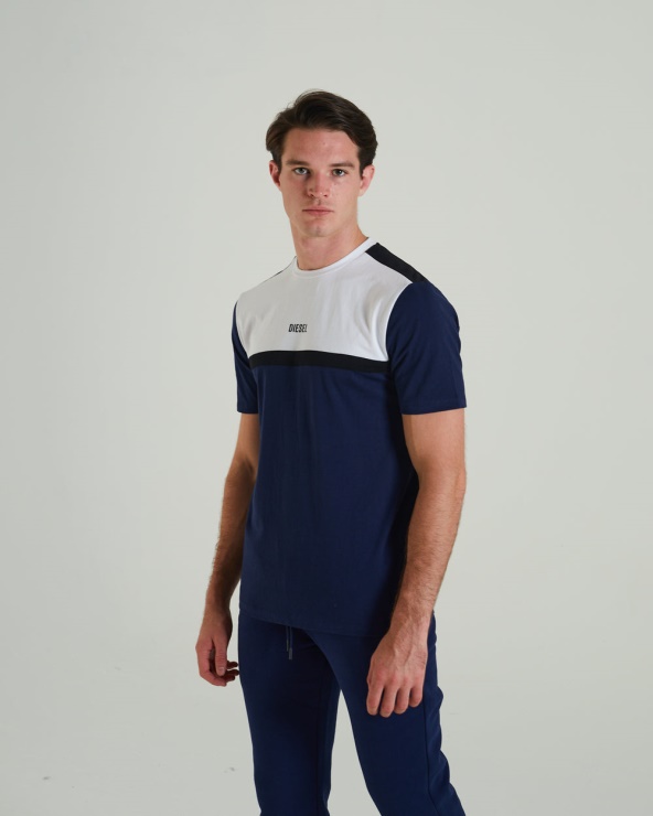 Diesel Draco Tee Bleu Saphir