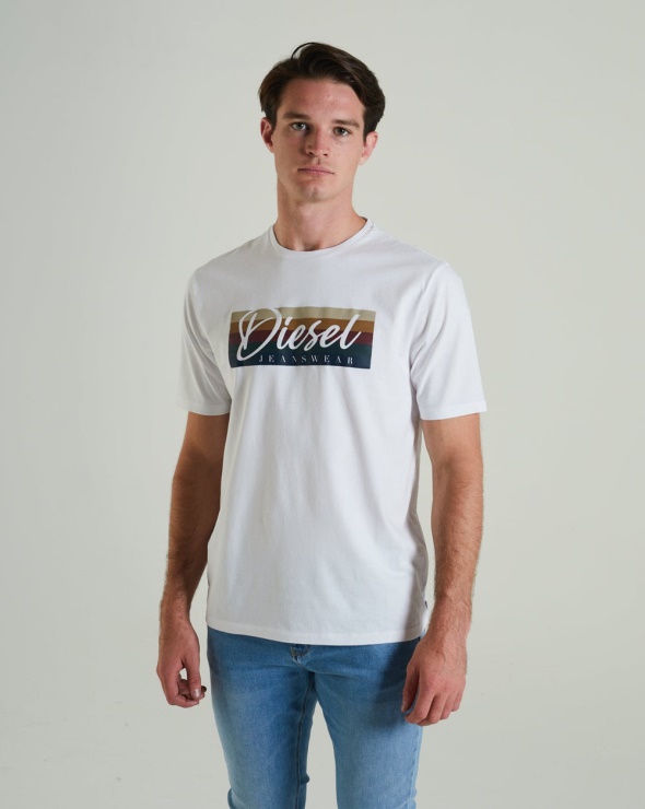 Diesel Patricio Tee Dove Blanc