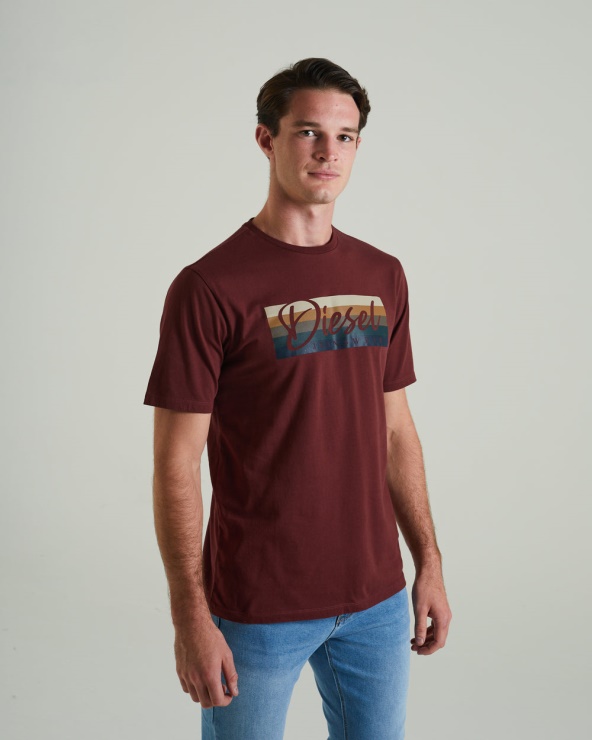 Diesel Patricio Tee Vignoble Rouge