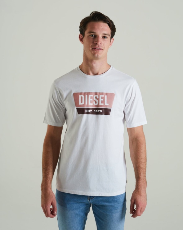 Tee Shirt Diesel Penn Colombe Blanc
