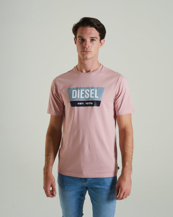 Tee Shirt Diesel Penn Rose Cerise