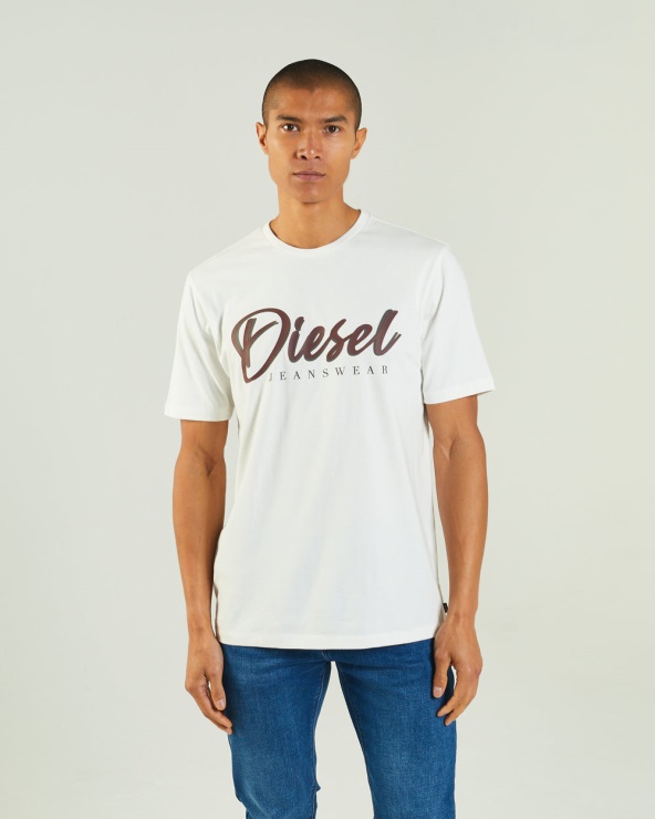 Tee Shirt Diesel Philip Colombe Blanc