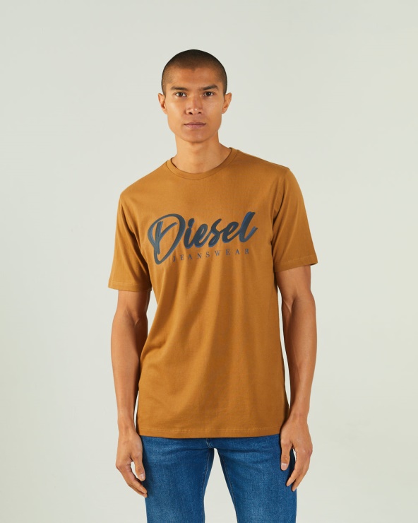 Diesel Philip Tee Feuille D'érable Marron