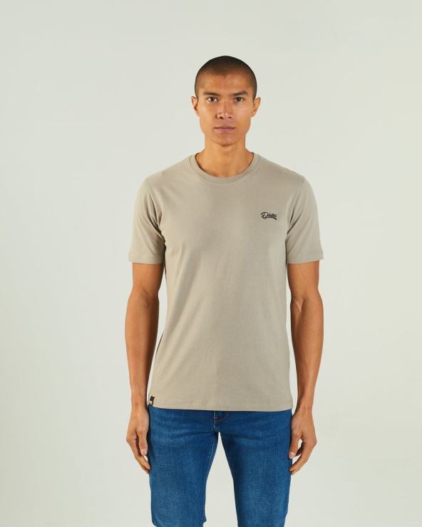 T-shirt Diesel Basic Scott à Col Rond Rock Biscuit Beige