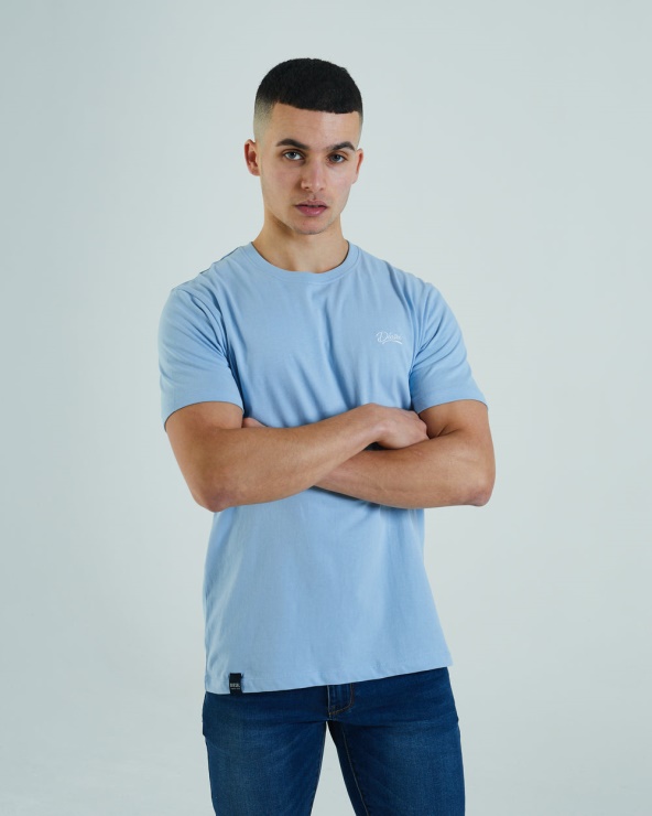 Diesel Basic Scott O Neck Tee Bleu Naturel