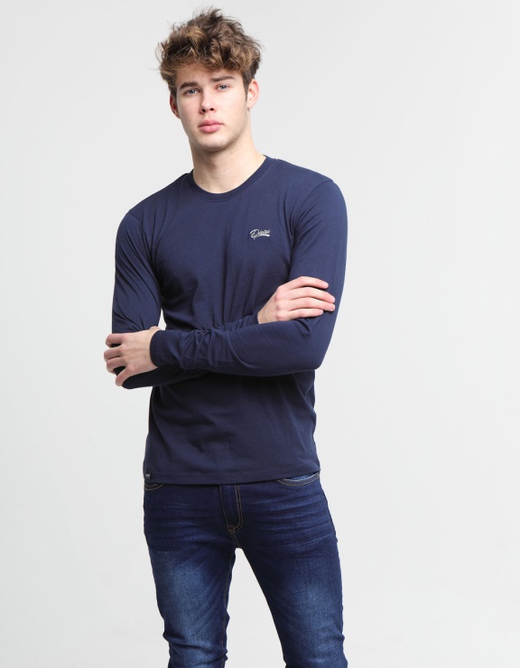 Diesel Basic Scott L/s Tee Marine Iris