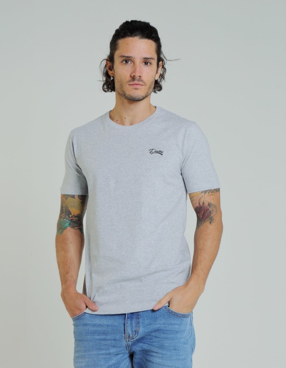 Tee Shirt Scott Basic Gris Clair Pebble Diesel