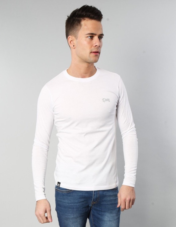 Basic Scott L/s Tee Optique Diesel Blanc