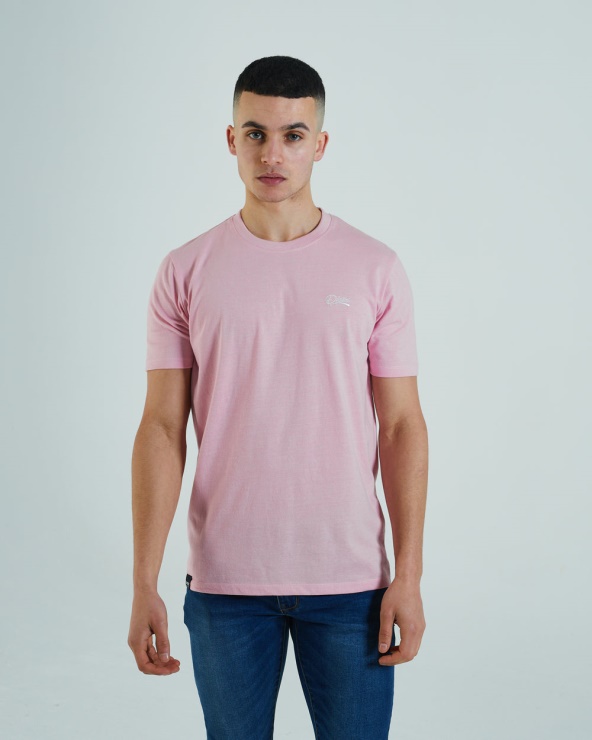 T-shirt Basique à Col Rond Mat Cameo Rose Diesel