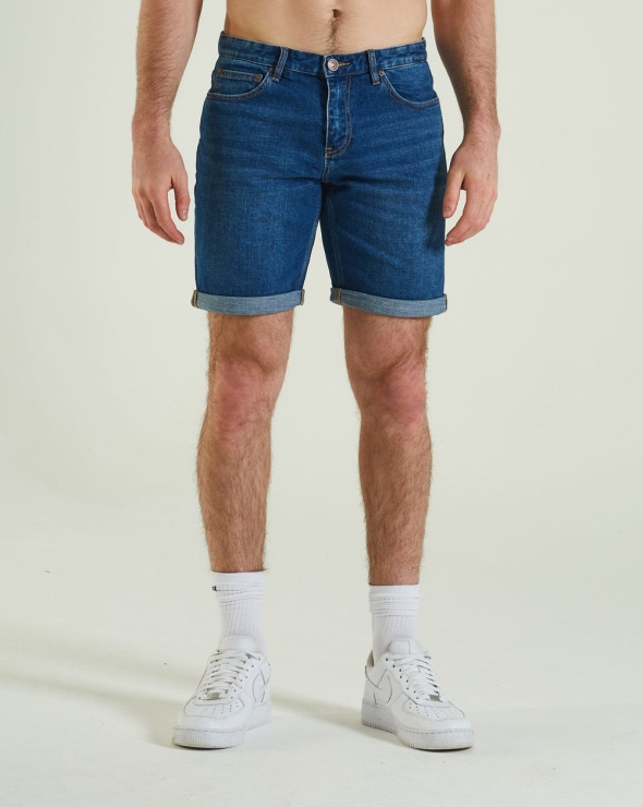 Diesel Reid Short Denim Bleu Blanchi