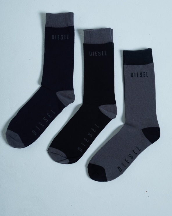 Lot De 3 Paires De Chaussettes Diesel Louis Noires