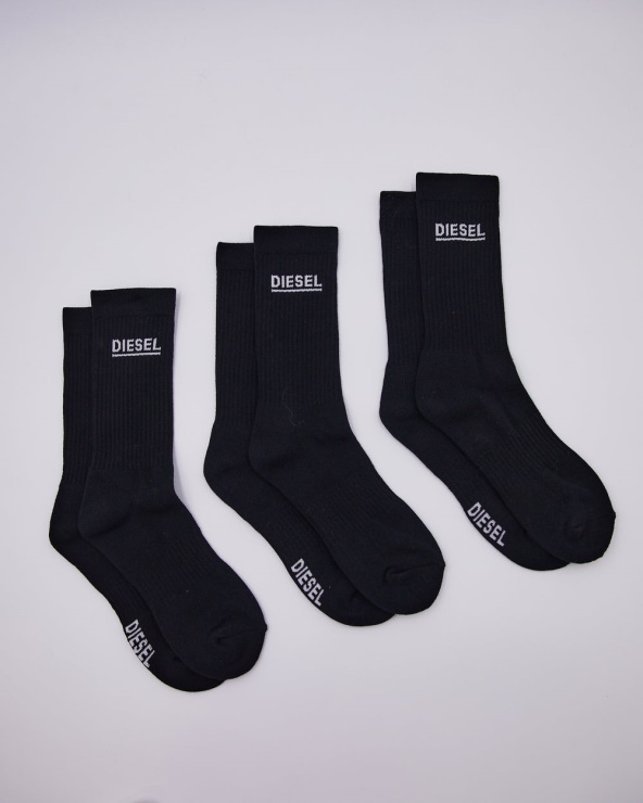 Diesel Paulie Lot De 3 Chaussettes De Sport Noir