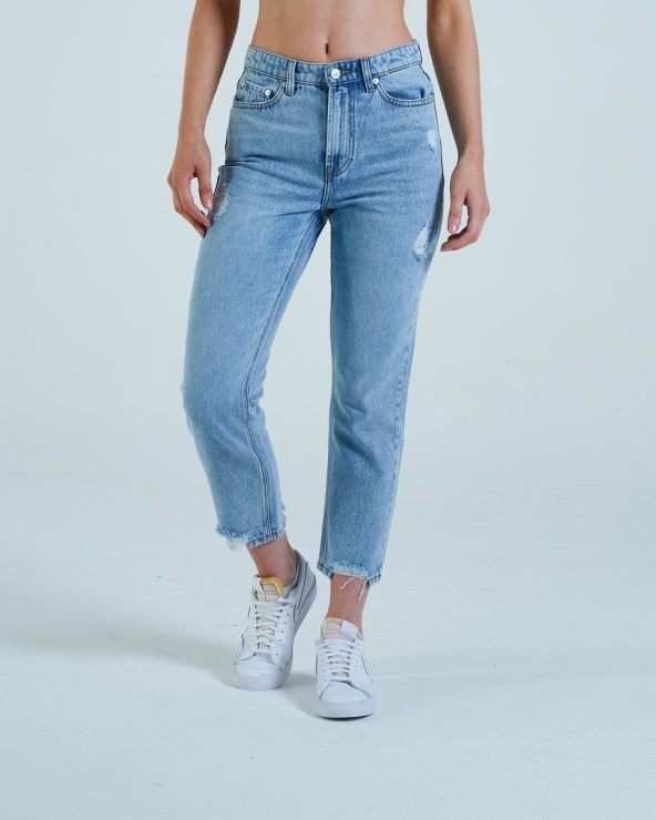 Taylor Jambe Droite Blanchie Bleu Diesel