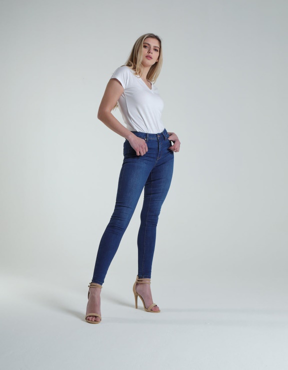 Kayla Taille Mi-haute Skinny Bleu Moyen Diesel