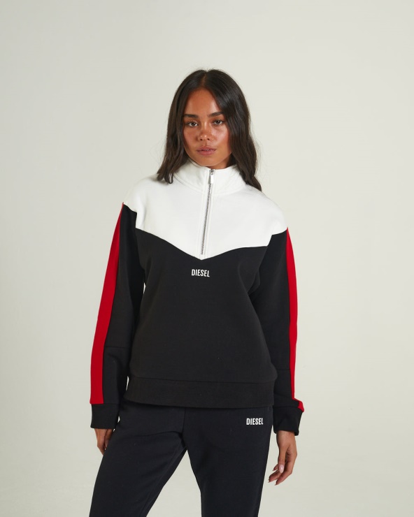 Demi-zip Diesel Hayden Rouge