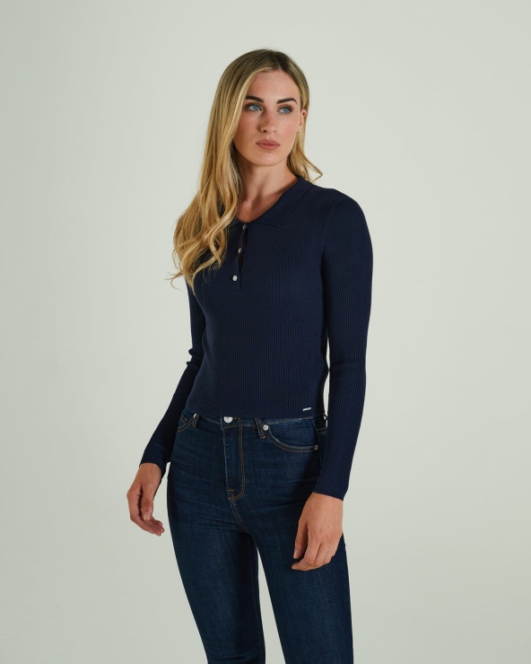 Roslyn Tricot Diesel Bleu Marine