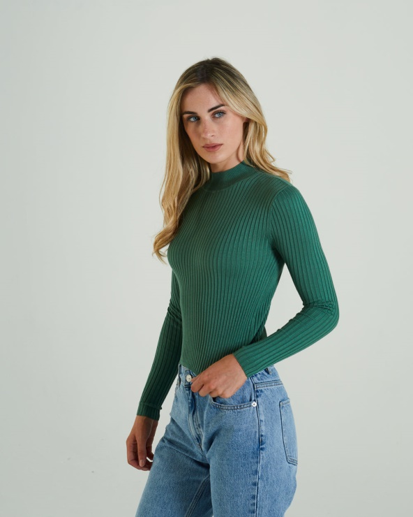 Diesel Hester Vert Tricot Vert Lierre